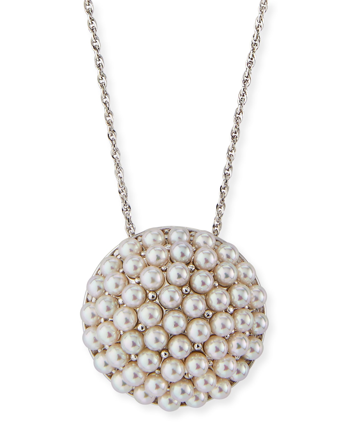 Majorica 4mm Multi-pearly Pendant Necklace