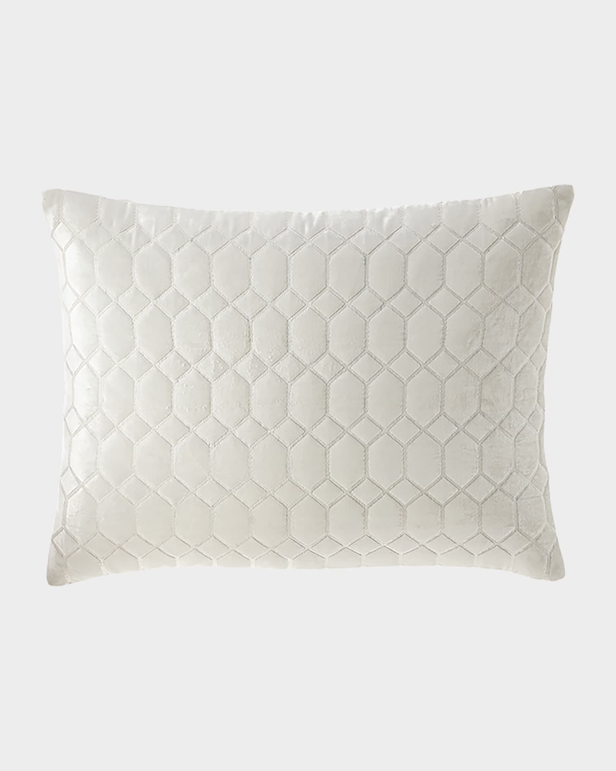 Callisto Home Honeycomb King Sham In Creme