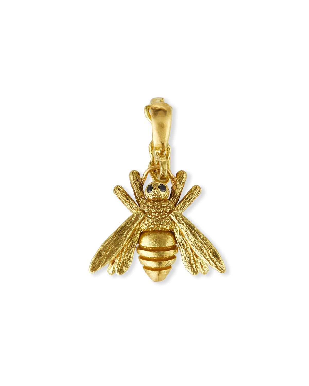 Dominique Cohen 18k Yellow Gold Bee Charm with Black Diamonds