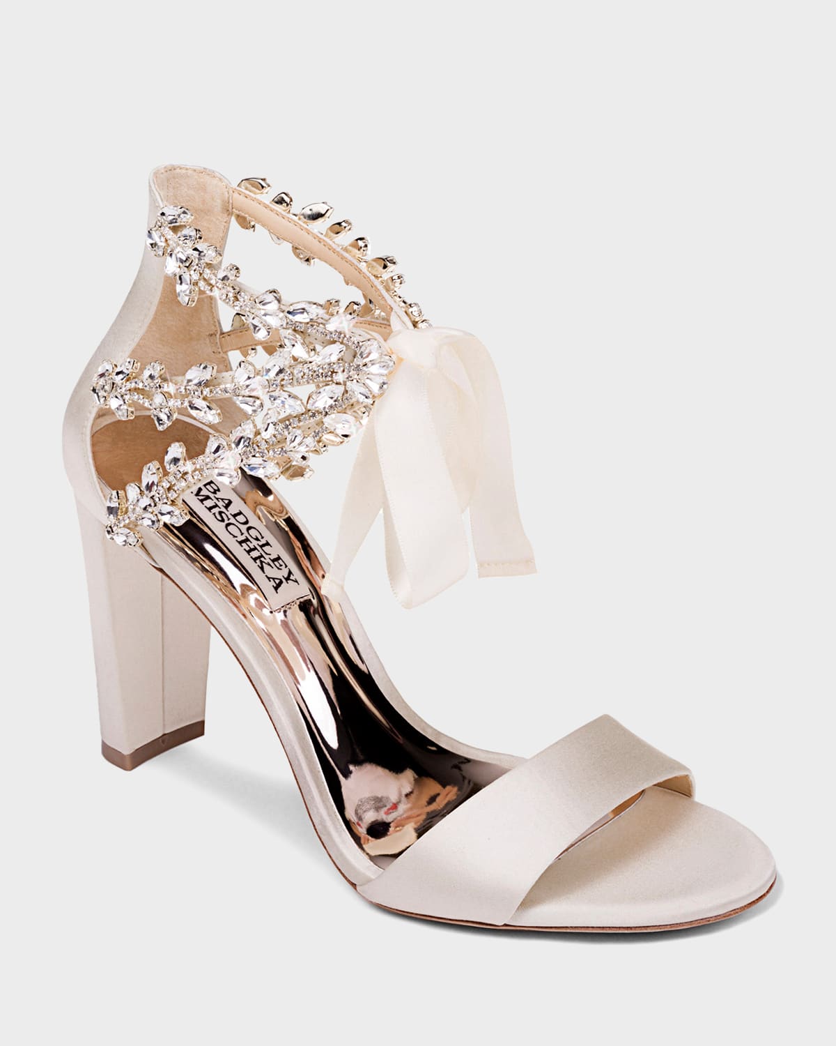 Everafter Ribbon-Tie High-Heel Sandals