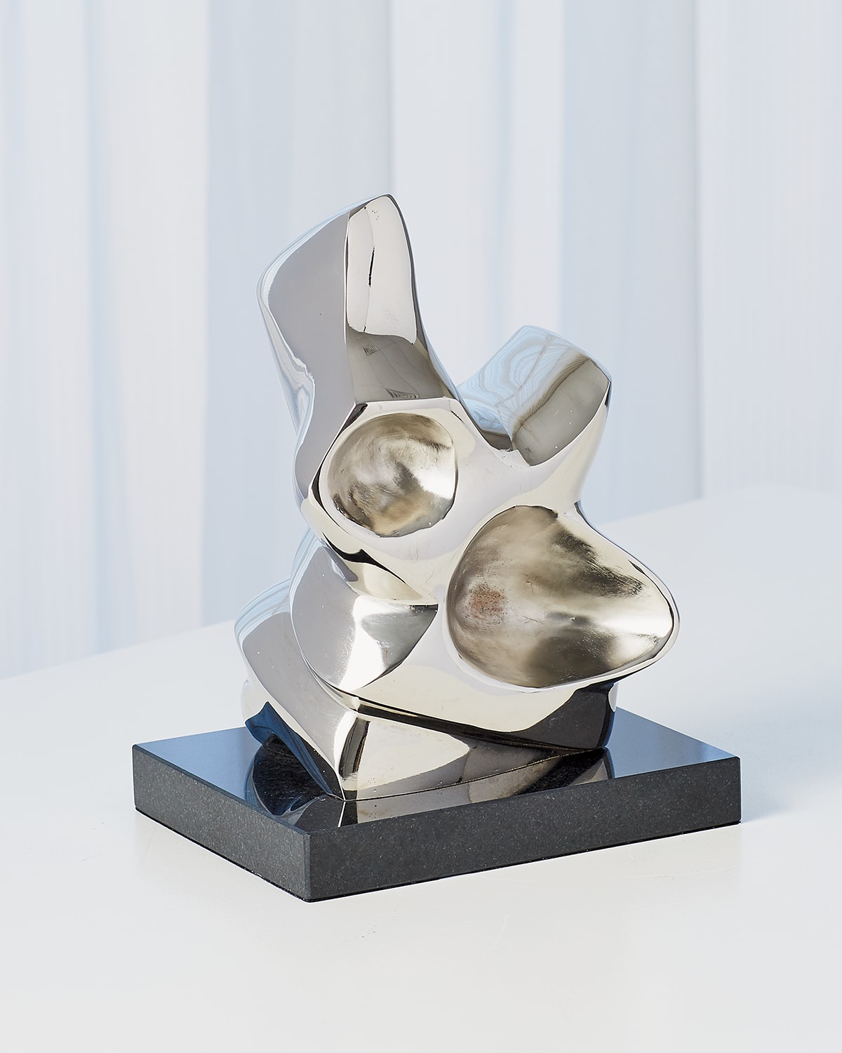 Abstract Figural Sculpture - Nickel - Large