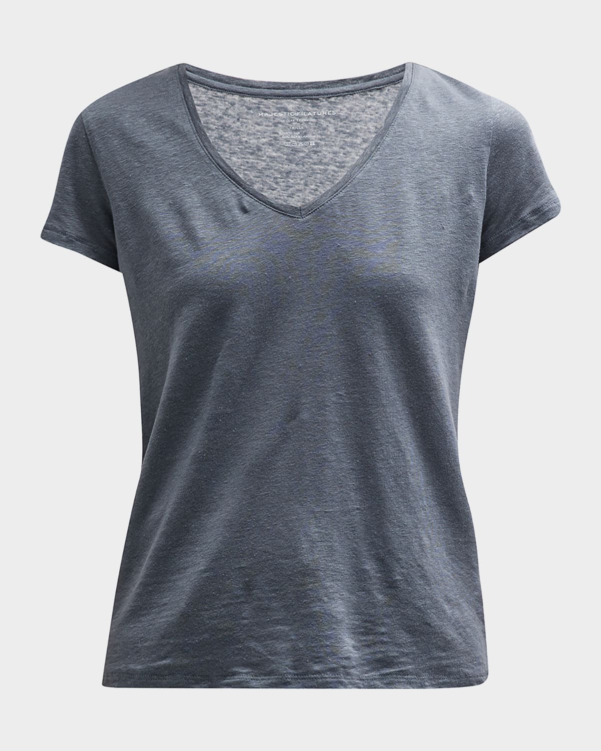 Majestic V Neck Tee In Pirate