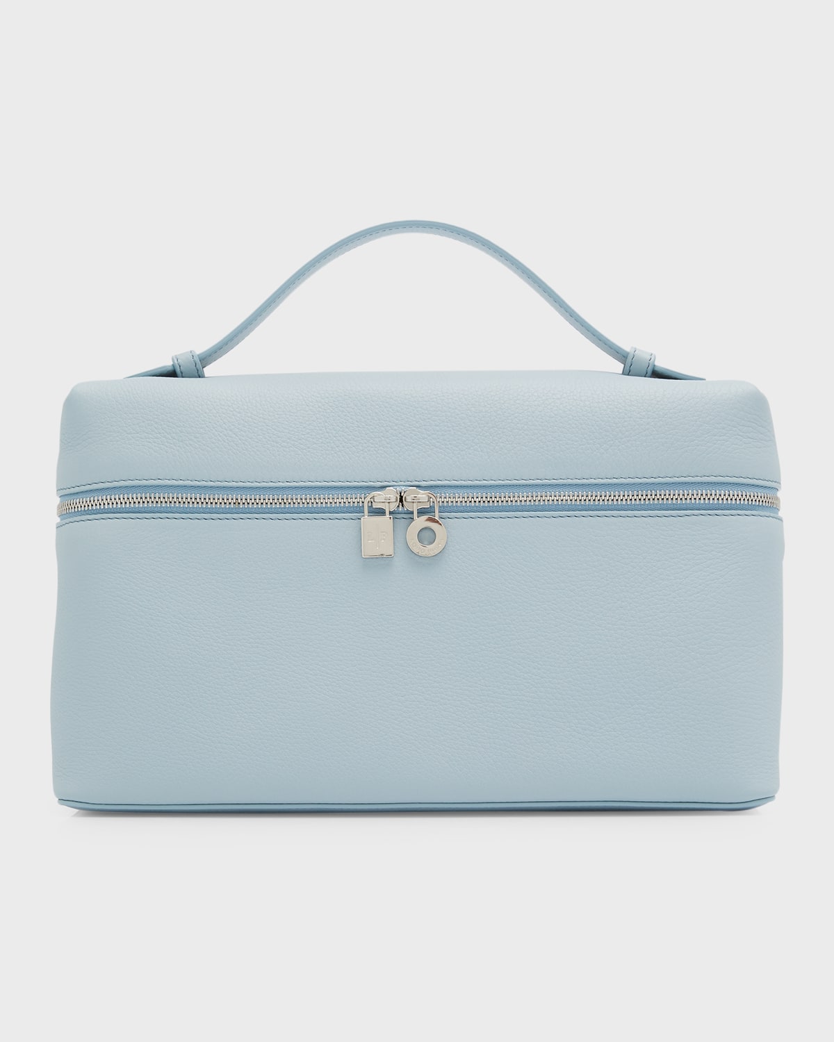 Leather handbag Loro Piana Blue in Leather - 36830108