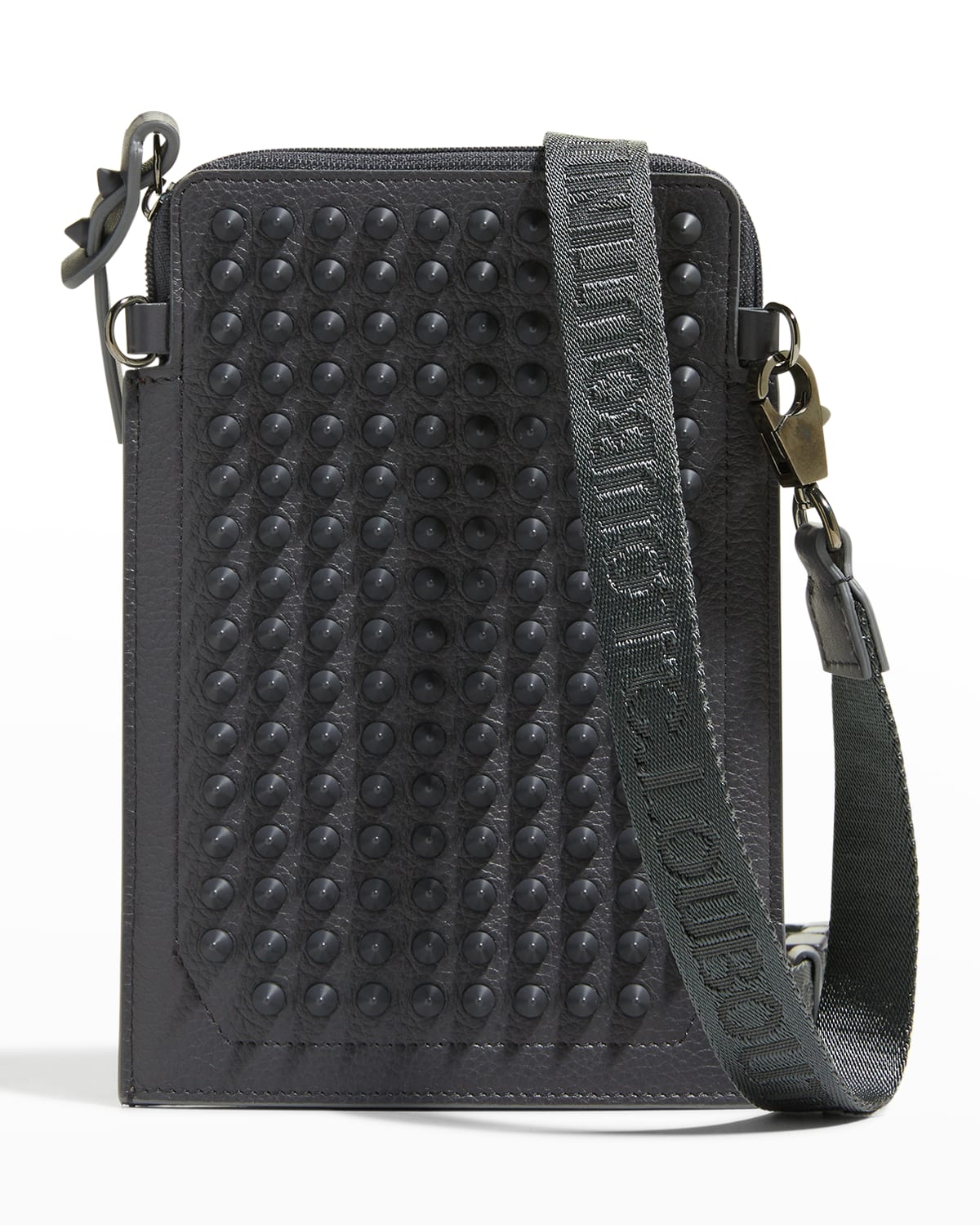 Men's Loulilab EmpireSpikes Leather Phone Pouch