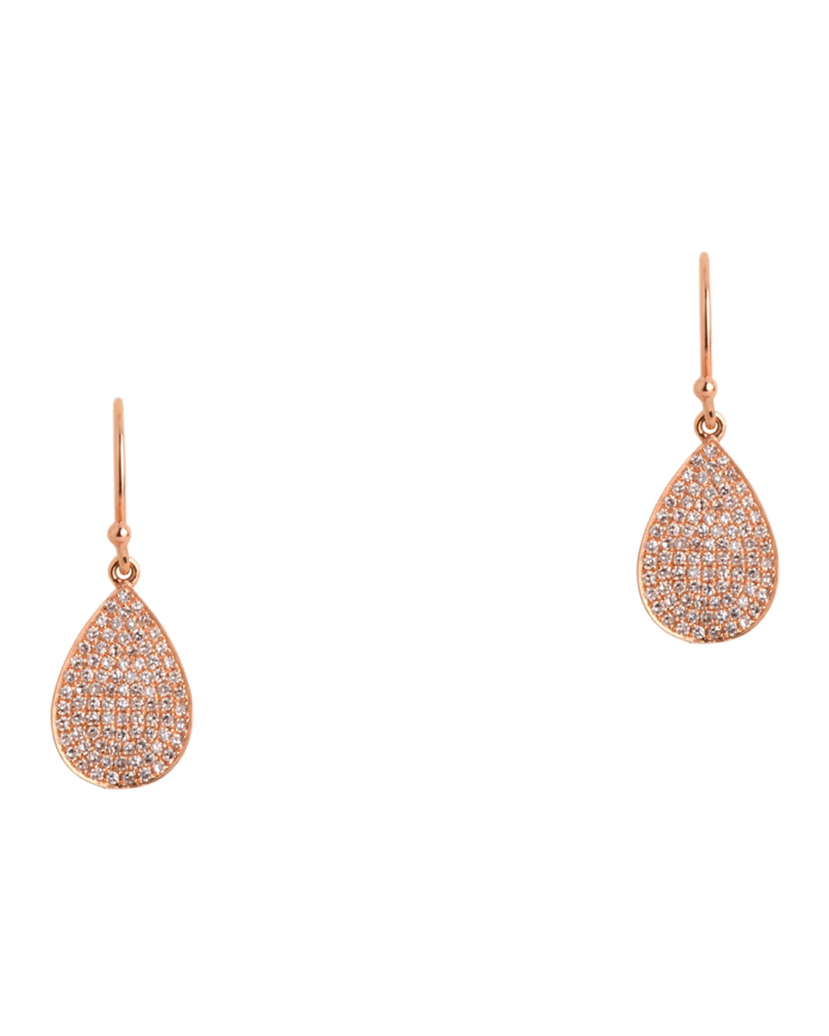 Bridget King Jewelry Mini Pave Diamond Teardrop Earrings