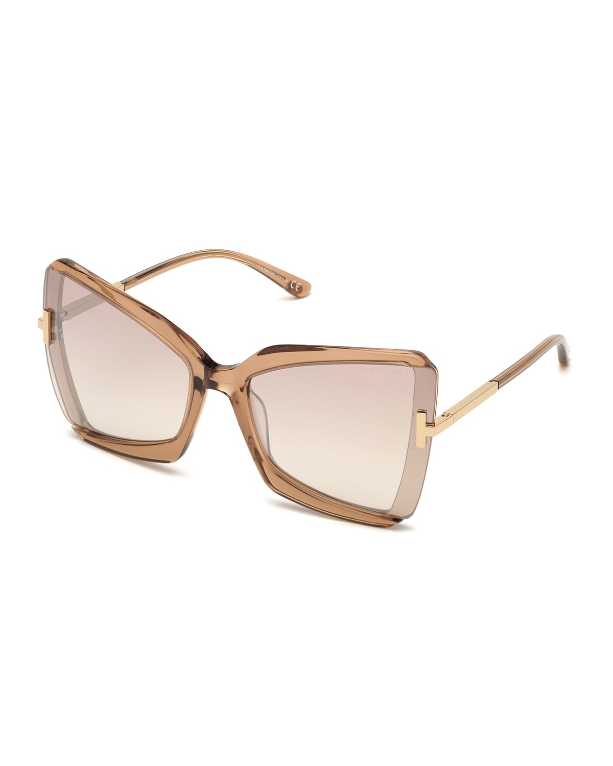 Gia Semi-Rimless Butterfly Sunglasses