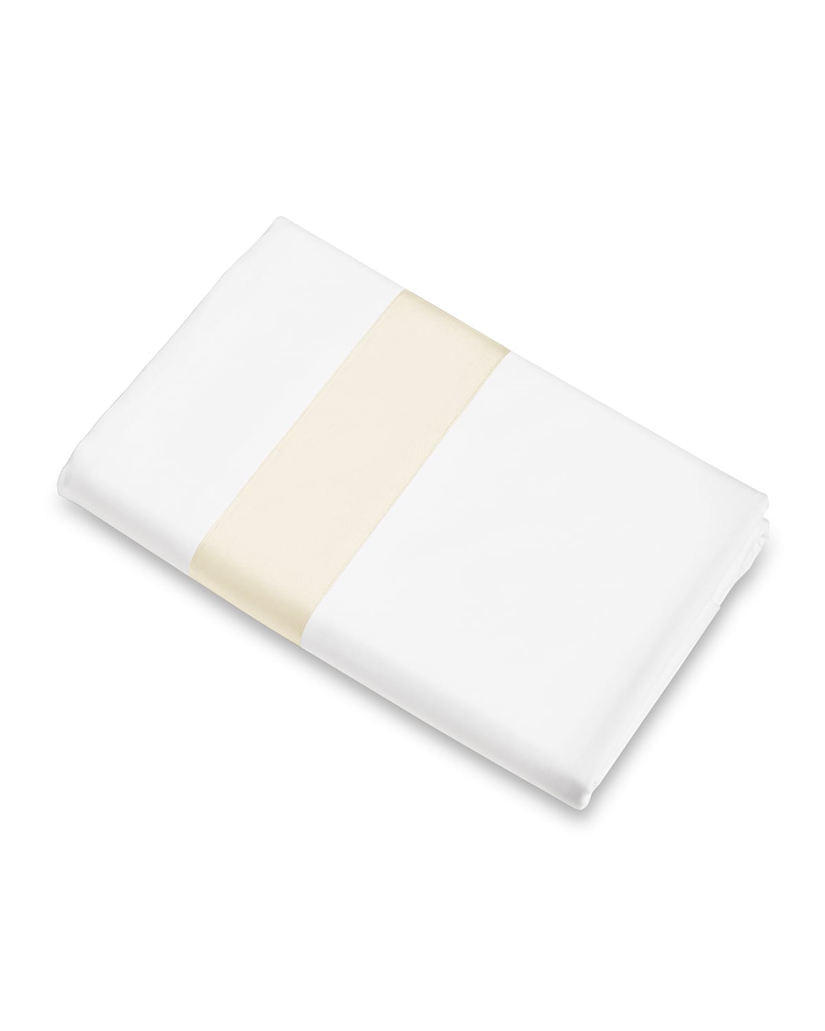 Signoria Firenze Aida King Flat Sheet In White/ivory