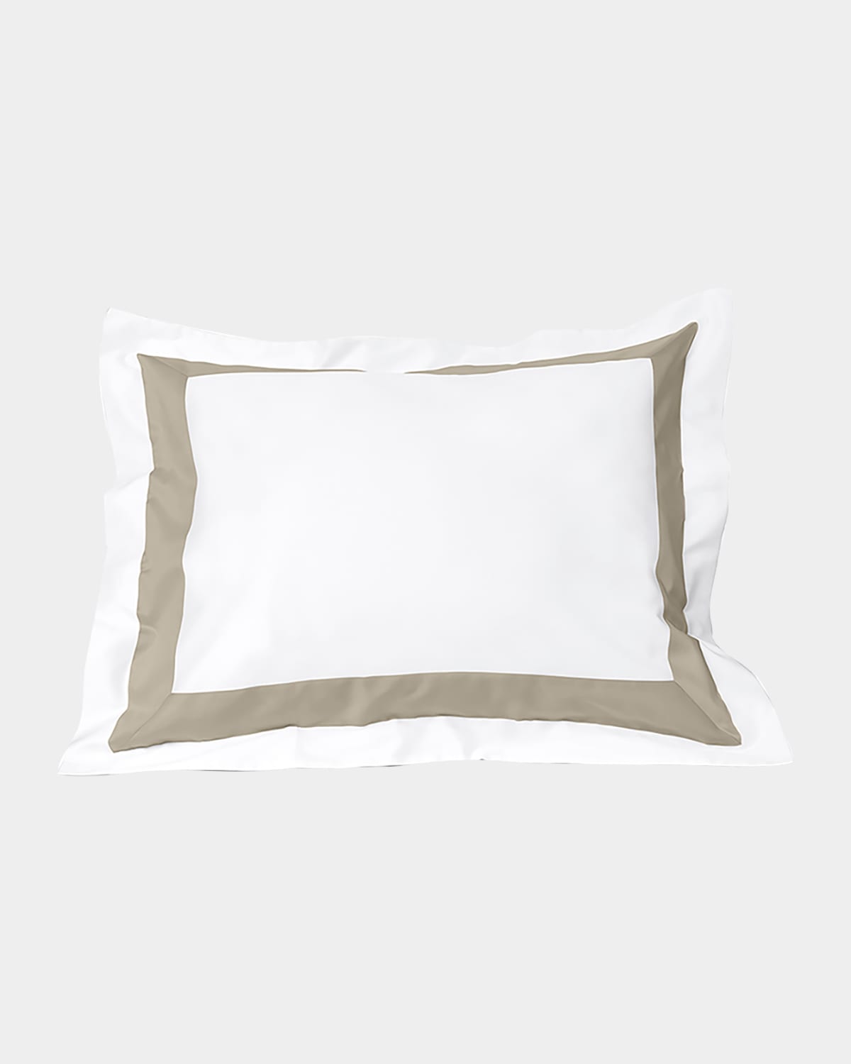 Signoria Firenze Aida Standard Sham In White/khaki