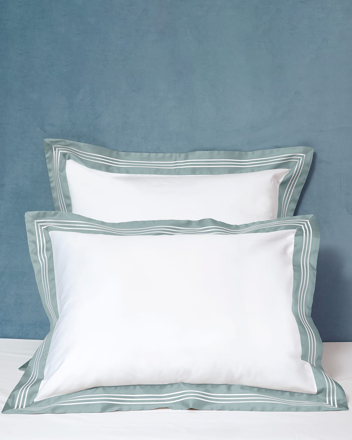 Signoria Firenze Cascina European Sham In White/wilton Blue