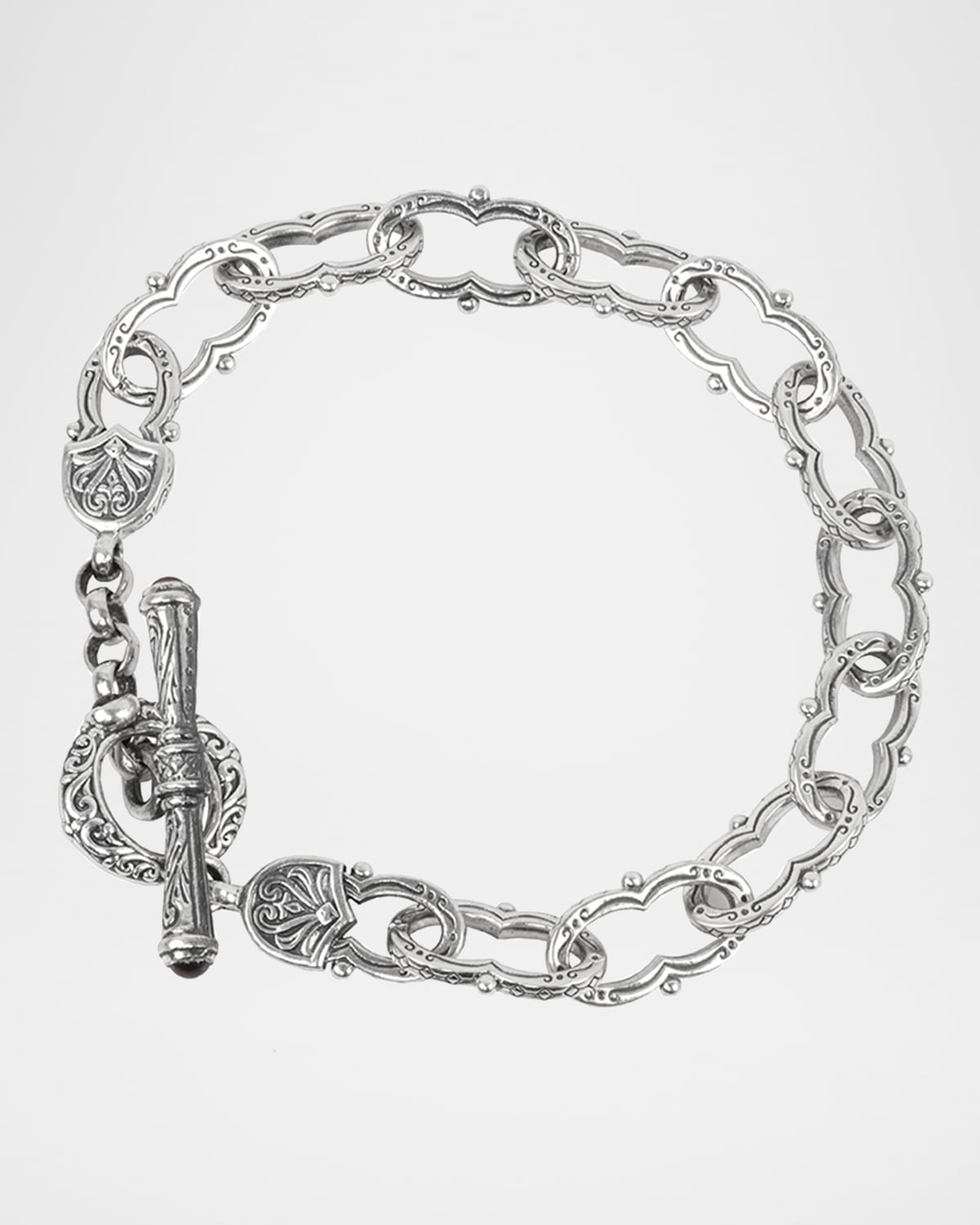 Konstantino Kleos Silver Figure 8-Link Bracelet