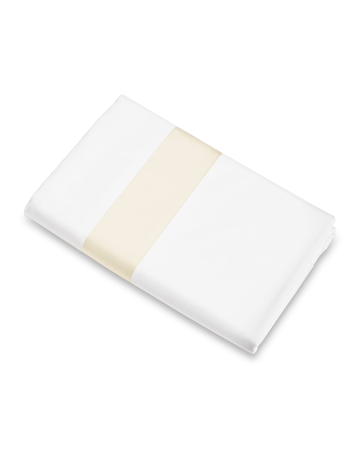 Signoria Firenze Aida Queen Flat Sheet In White/ivory