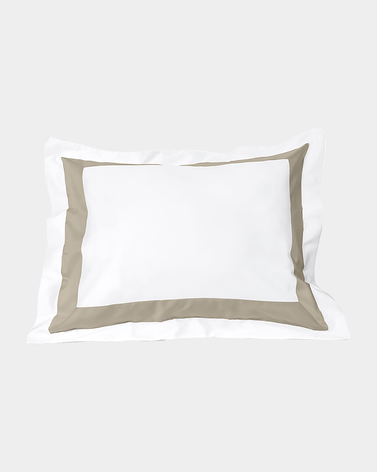 Signoria Firenze Aida King Sham In White/khaki