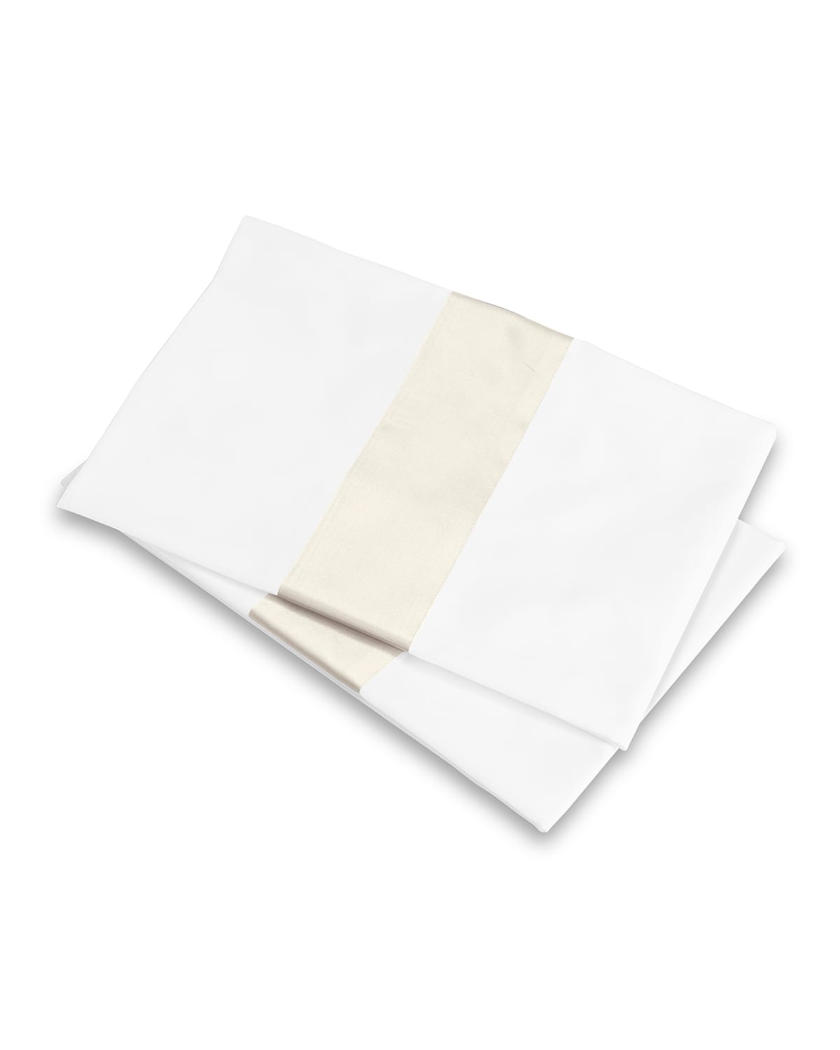 Signoria Firenze Aida Pillowcases Pair In White/ivory