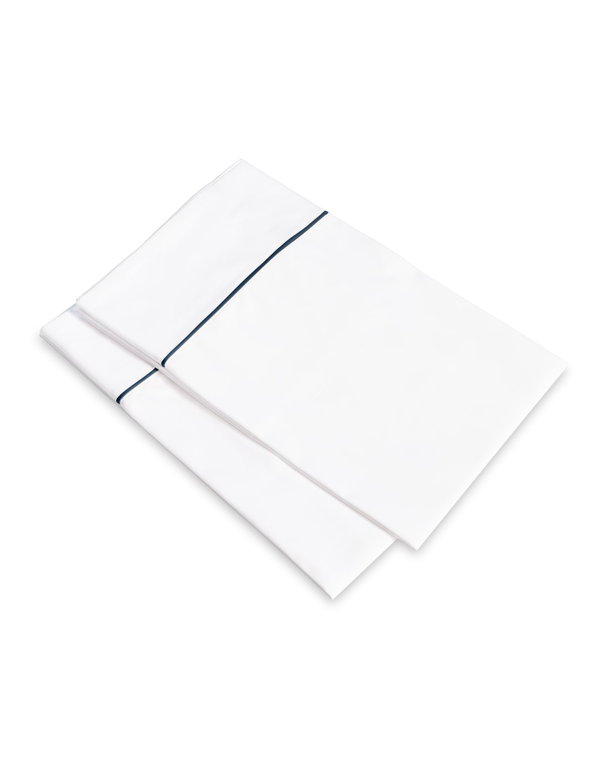 Signoria Firenze Luce Standard Pillowcases, Set Of 2 In White/midnight