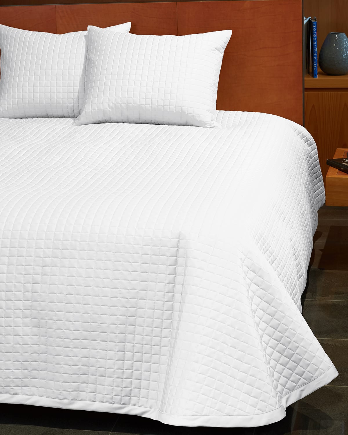 Signoria Firenze Masaccio King Quilted Coverlet In White