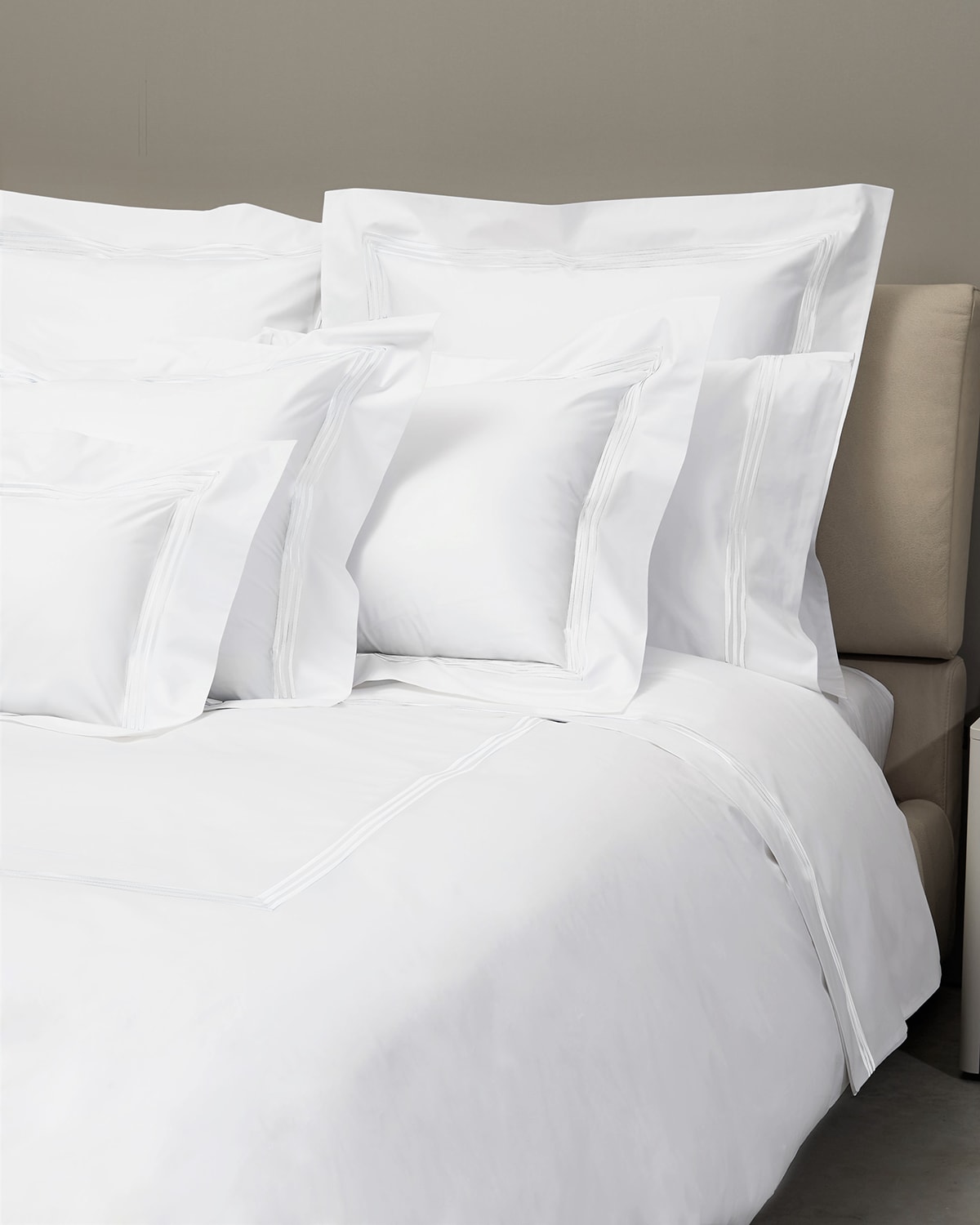 Signoria Firenze Platinum Queen Flat Sheet In White