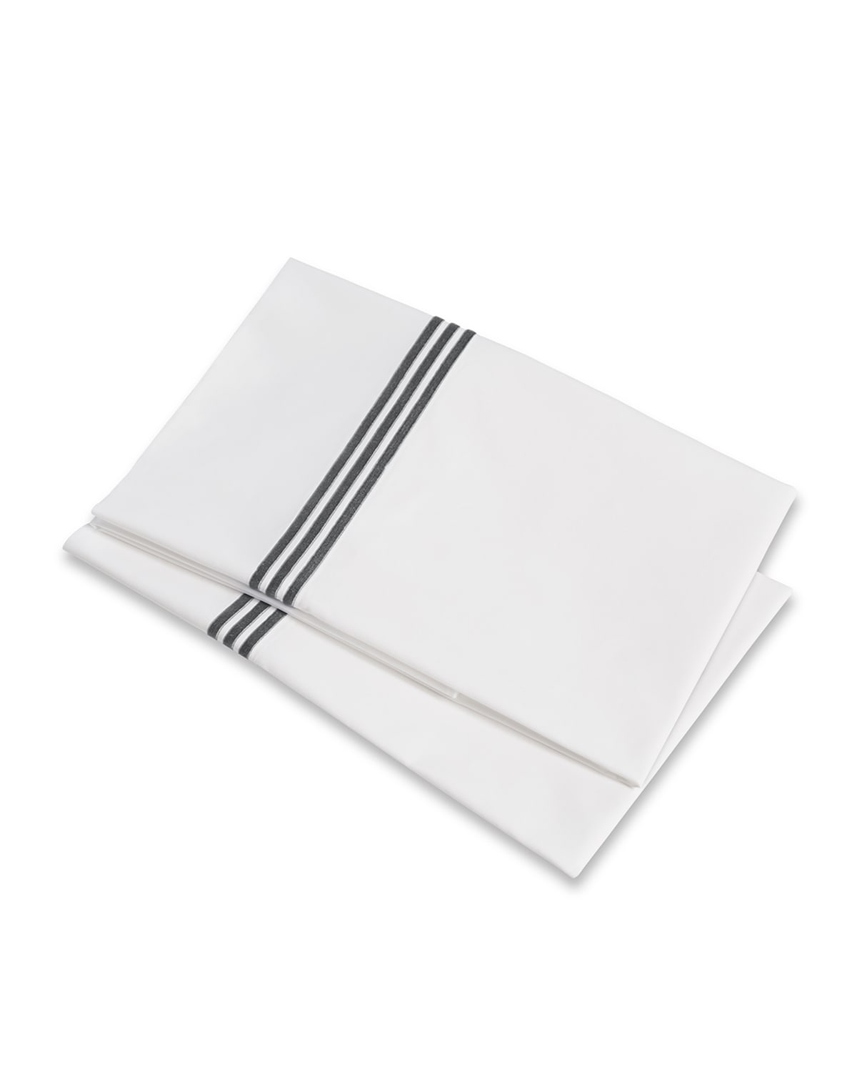 Signoria Firenze Platinum Pillowcases In Lead Grey