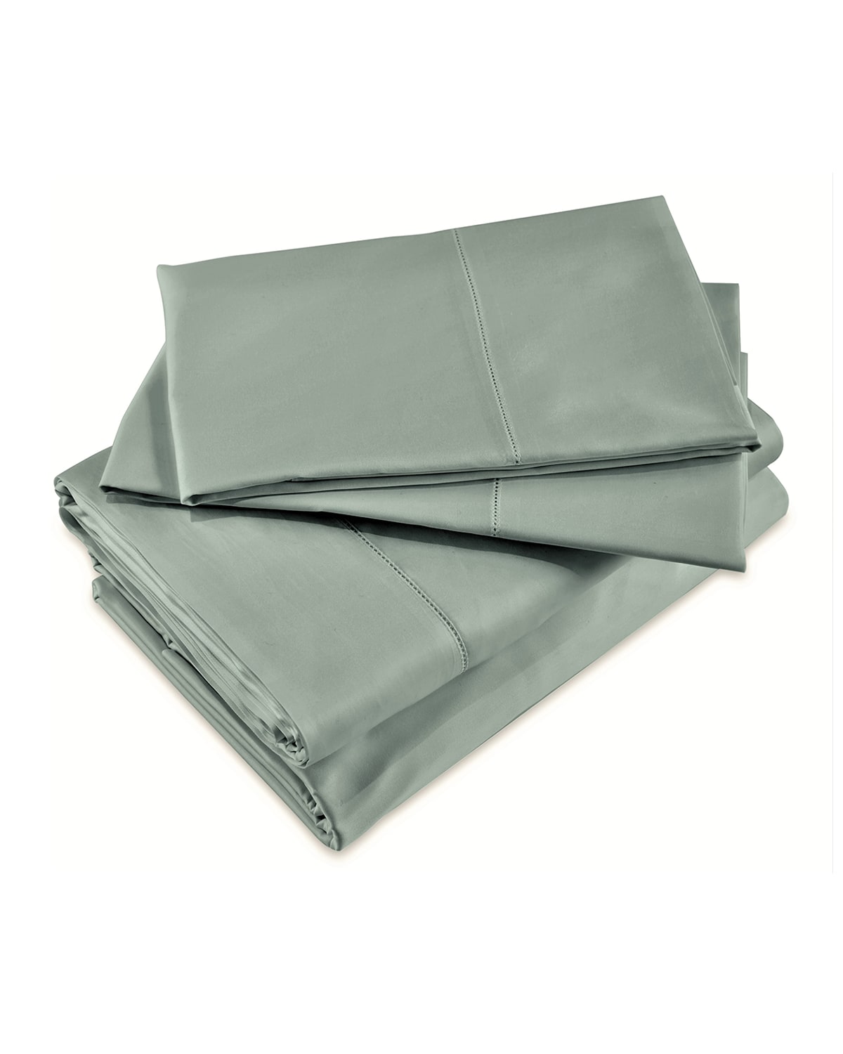 Signoria Firenze Raffaello King Fitted Sheet In Silver Sage