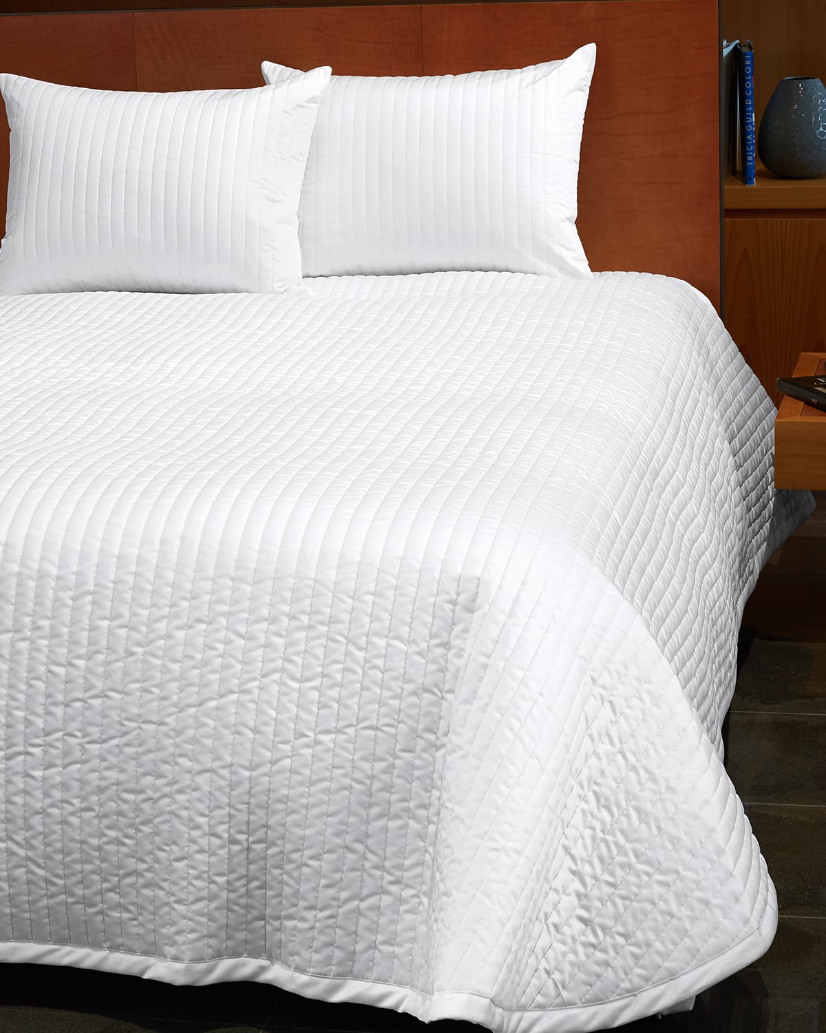 Signoria Firenze Siena Standard Quilted Coverlet In White