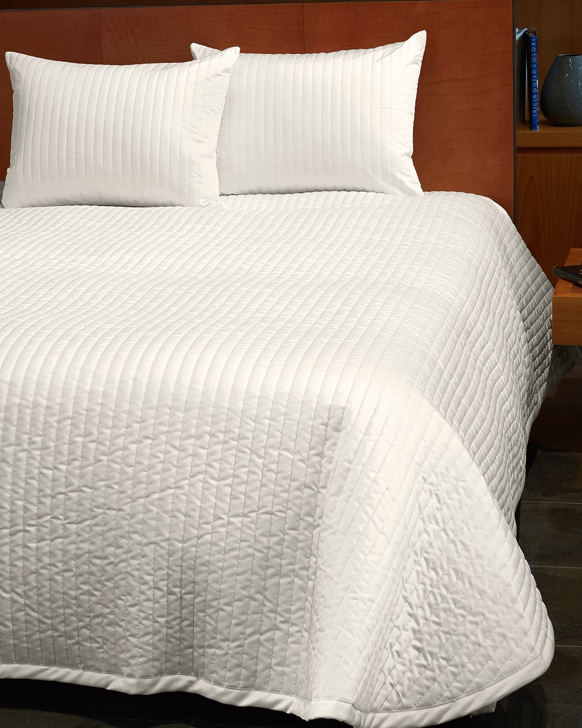 Signoria Firenze Siena Standard Quilted Coverlet In Ivory