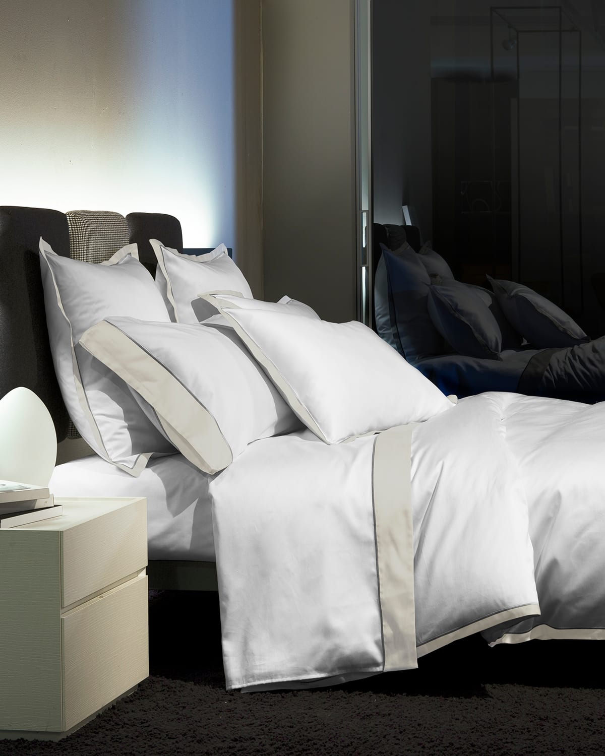 Signoria Firenze Luna Pillowcases, Set Of 2 Kg In White/pearl