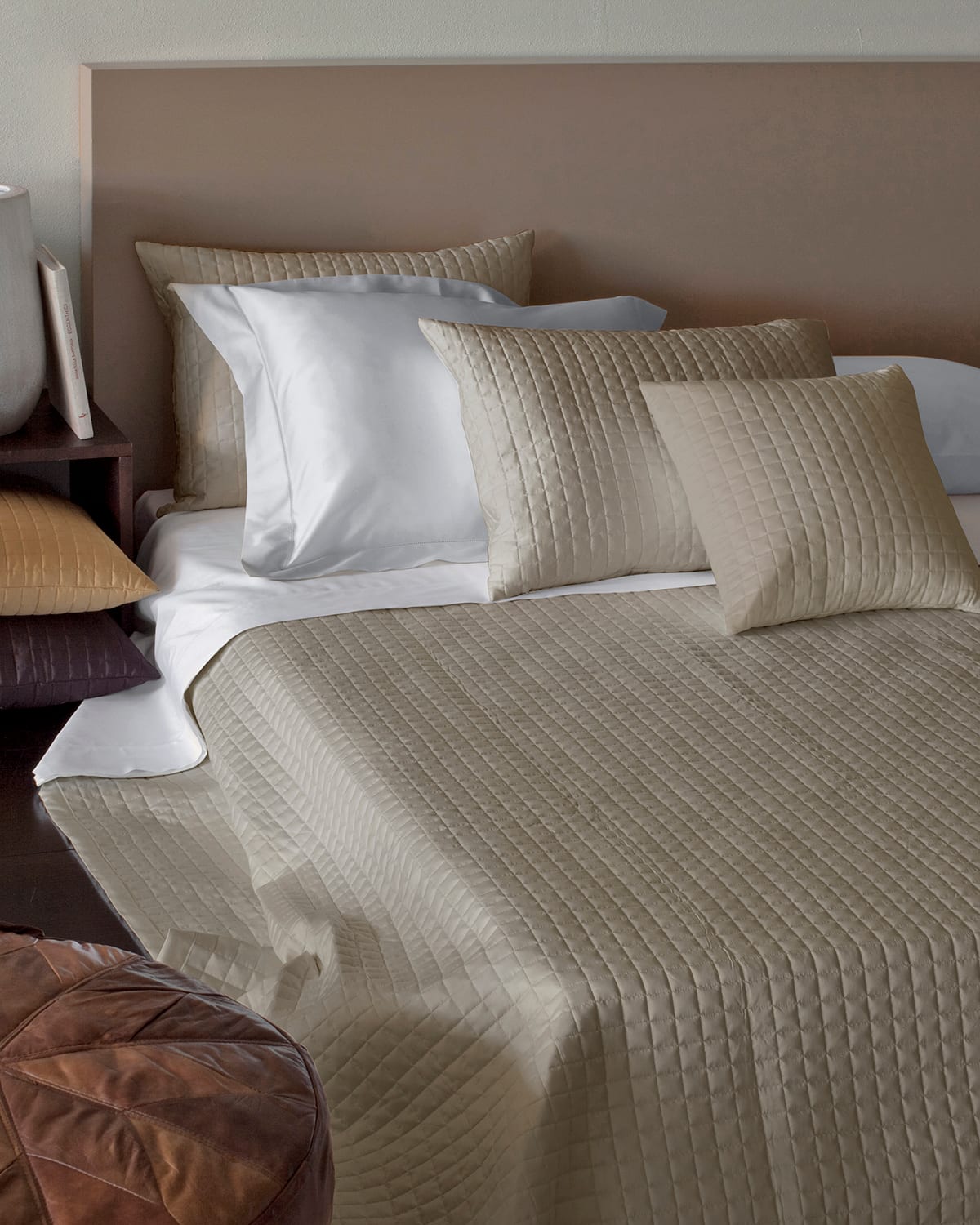 Signoria Firenze Masaccio Quilted Standard Sham In Flax