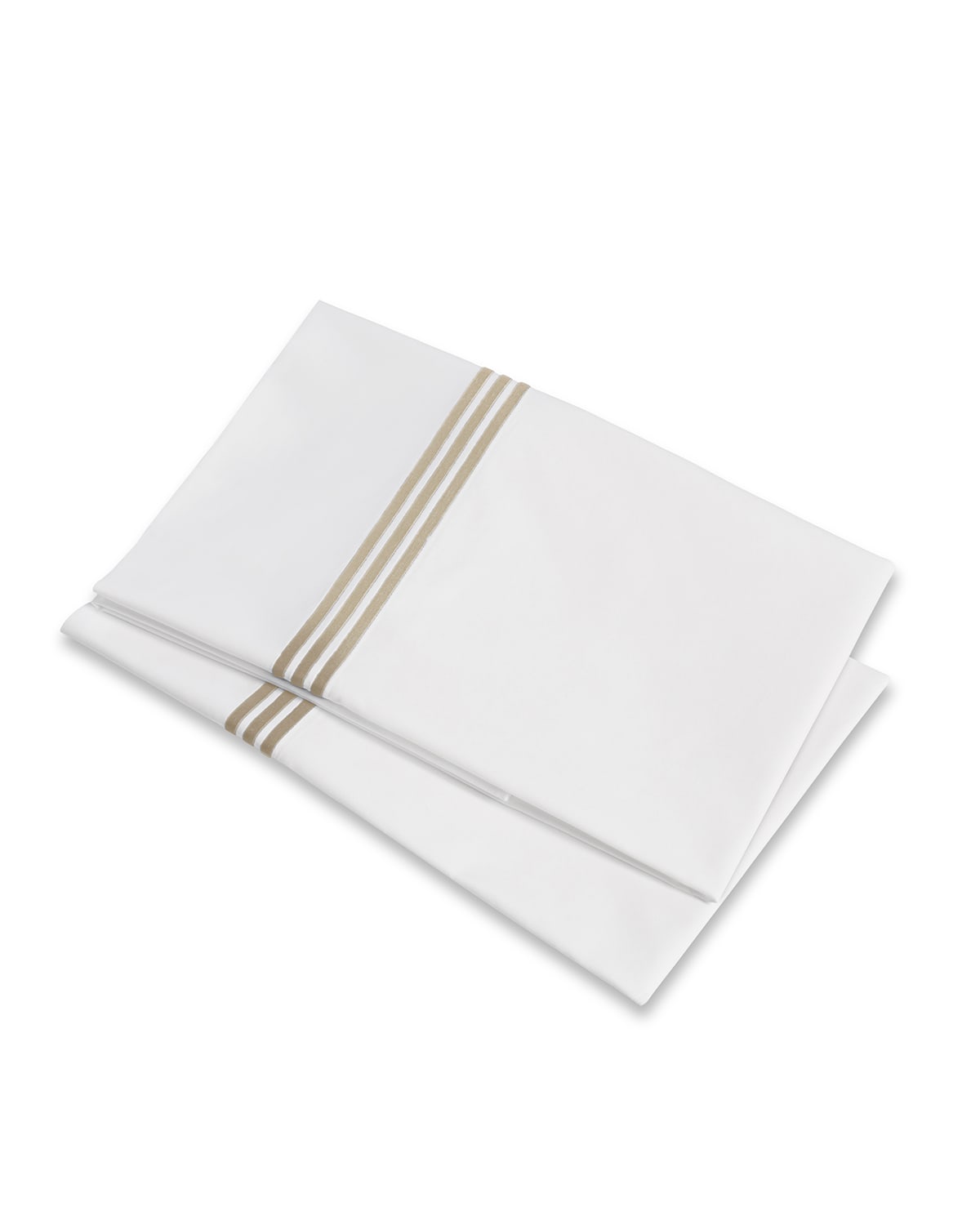 Signoria Firenze Platinum Standard Pillowcases, Set Of 2 In Taupe