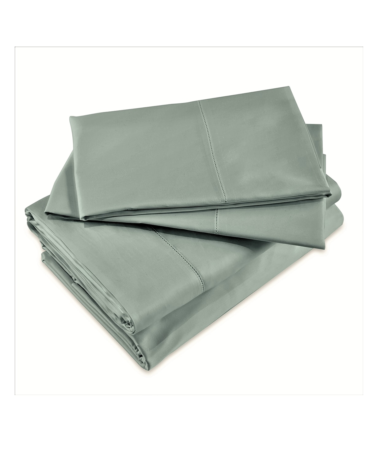 Signoria Firenze Raffaello Queen Fitted Sheet In Silver Sage