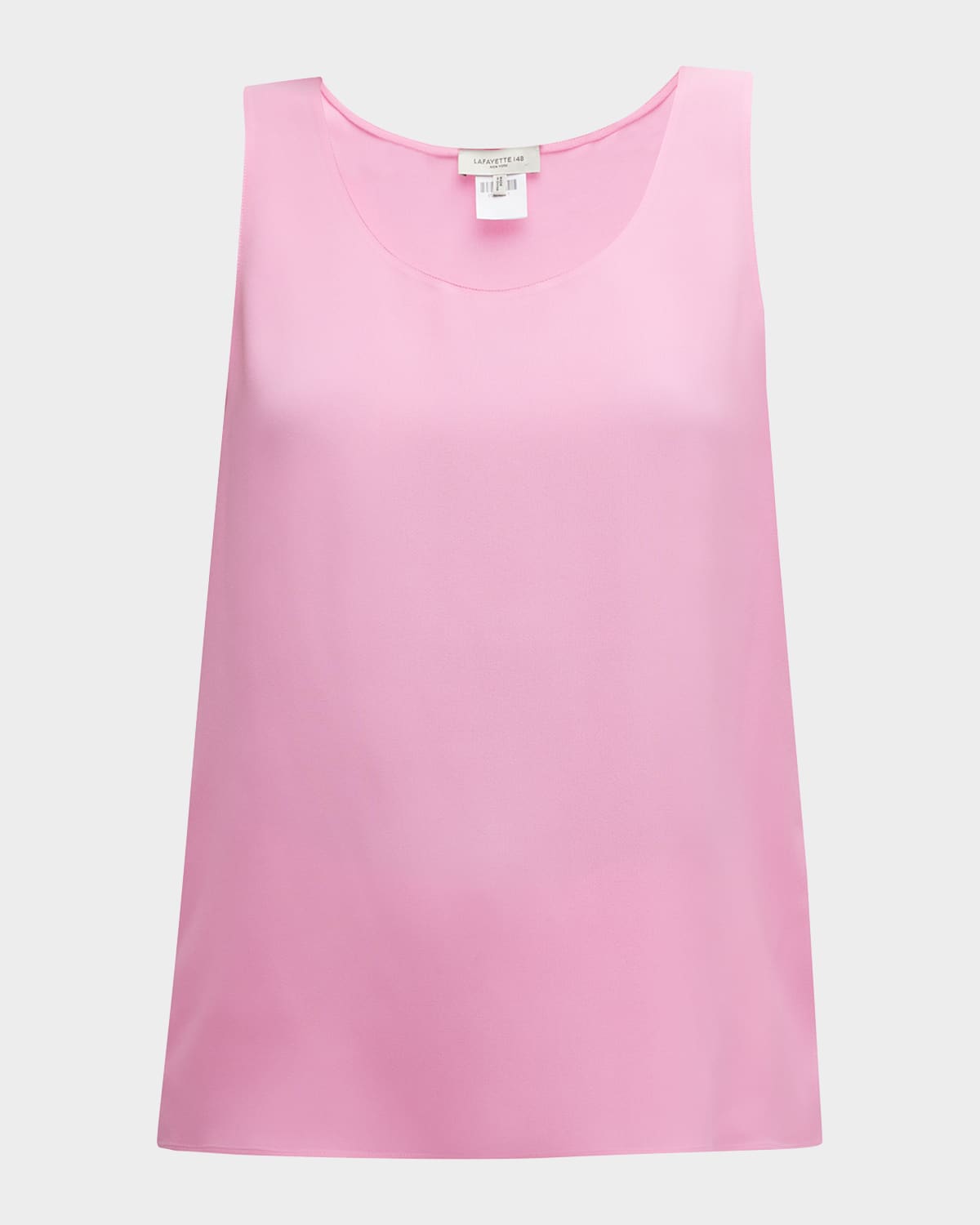 Lafayette 148 Finnley Scoop Neck Tank In Pink Madder