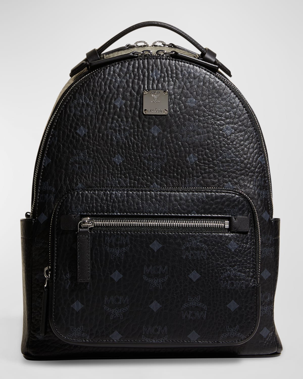 Mcm Stark 32 Visetos Backpack In Black