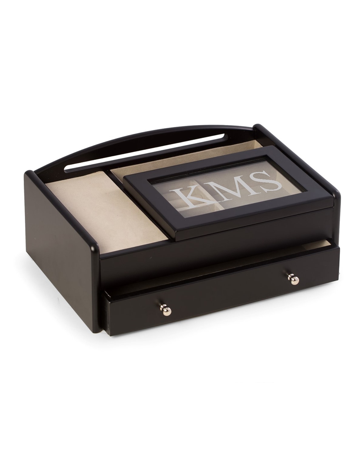 Men's Personalized Wooden Charge Station Valet