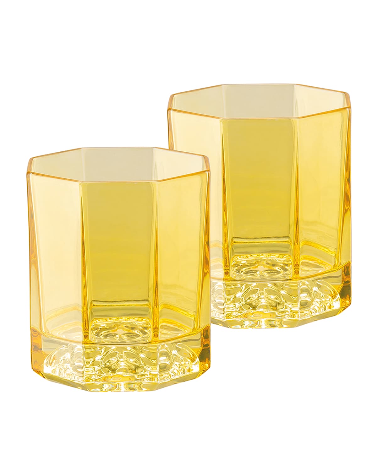 VERSACE MEDUSA LUMIERE AMBER WHISKEY DOUBLE OLD FASHIONED GLASSES, SET OF 2,PROD225650128