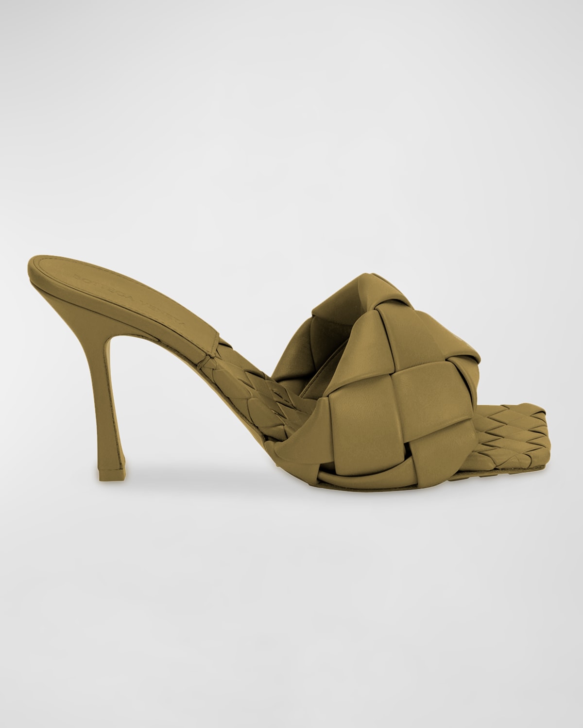 Bottega Veneta The Lido Intrecciato Leather Sandals In Brownmulti
