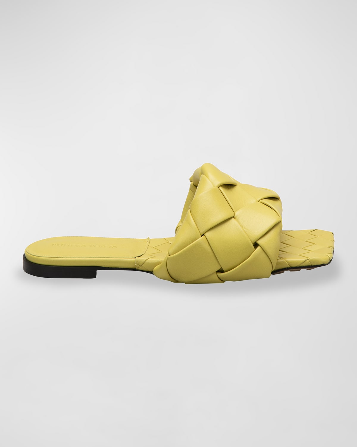 Bottega Veneta The Lido Flat Mules In Intrecciato Nappa Lambskin In Multi-nero