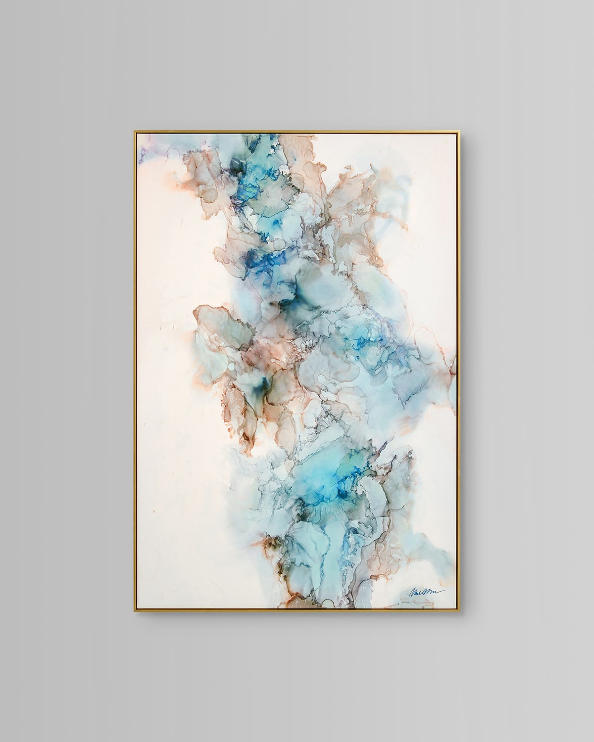 Shop John-richard Collection Blue Current Wall Art By Mark Mcdowell In Multi