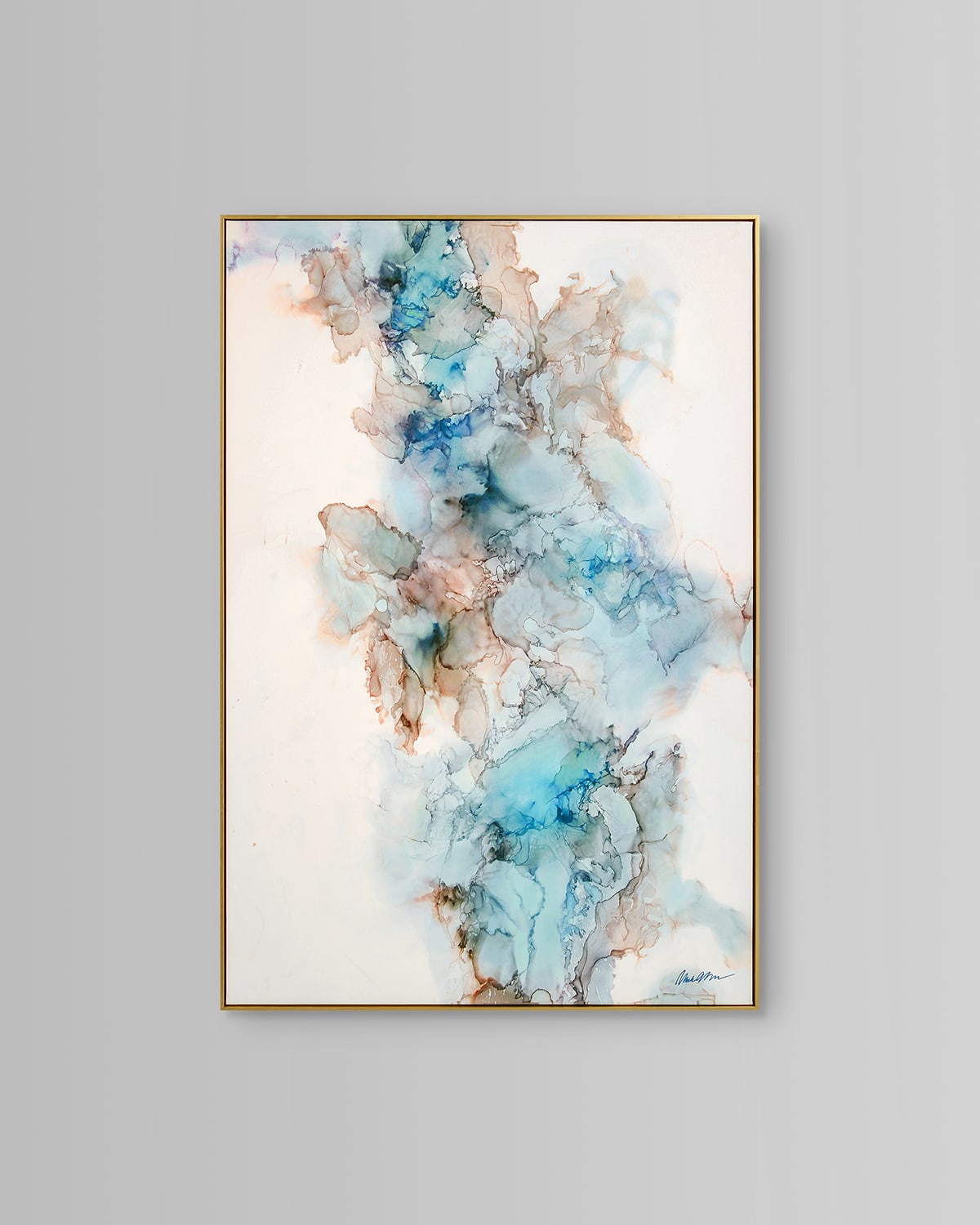 John-richard Collection Blue Current Wall Art By Mark Mcdowell In Multi