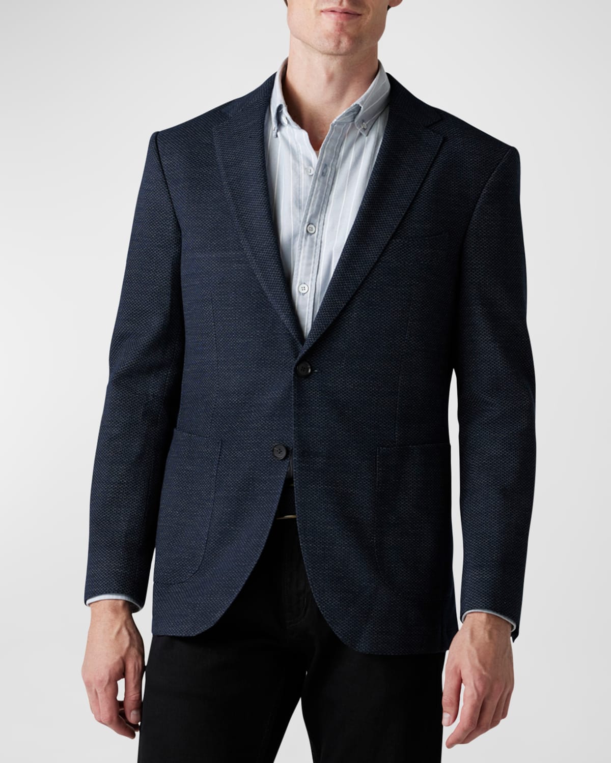 Shop Rodd & Gunn Men's Haldon Two-button Jacket In Midnight