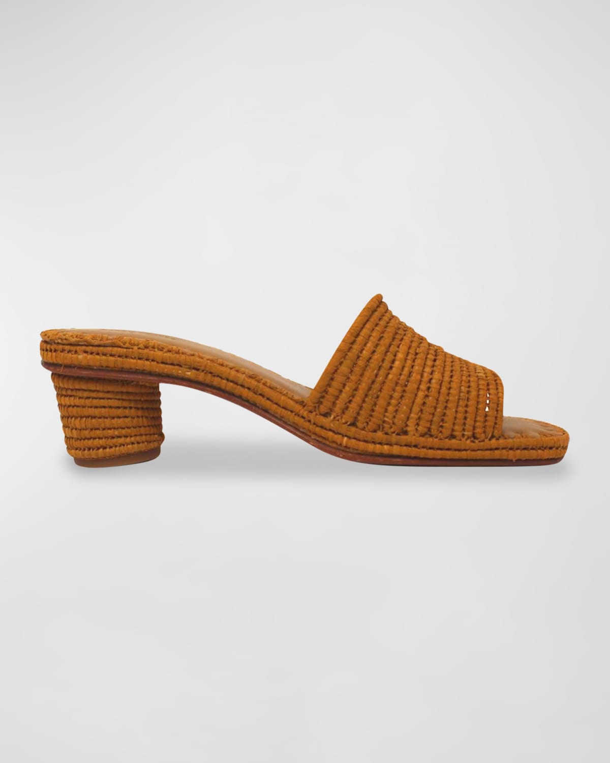 Carrie Forbes Bou Woven Slide Sandals In Cafe