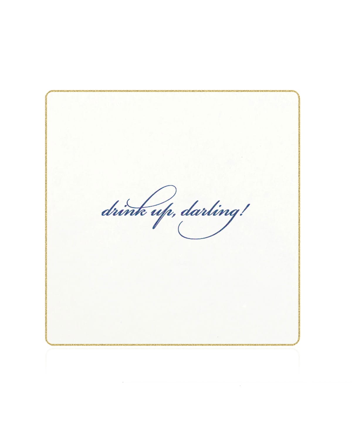 Bell'invito Drink Up, Darling Coasters, Set Of 18 In White