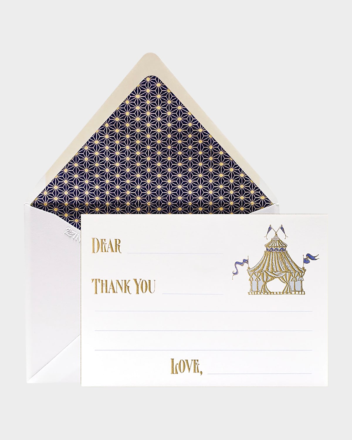Bell'invito Circus Boy Thank You Cards, Box Of 12 In White