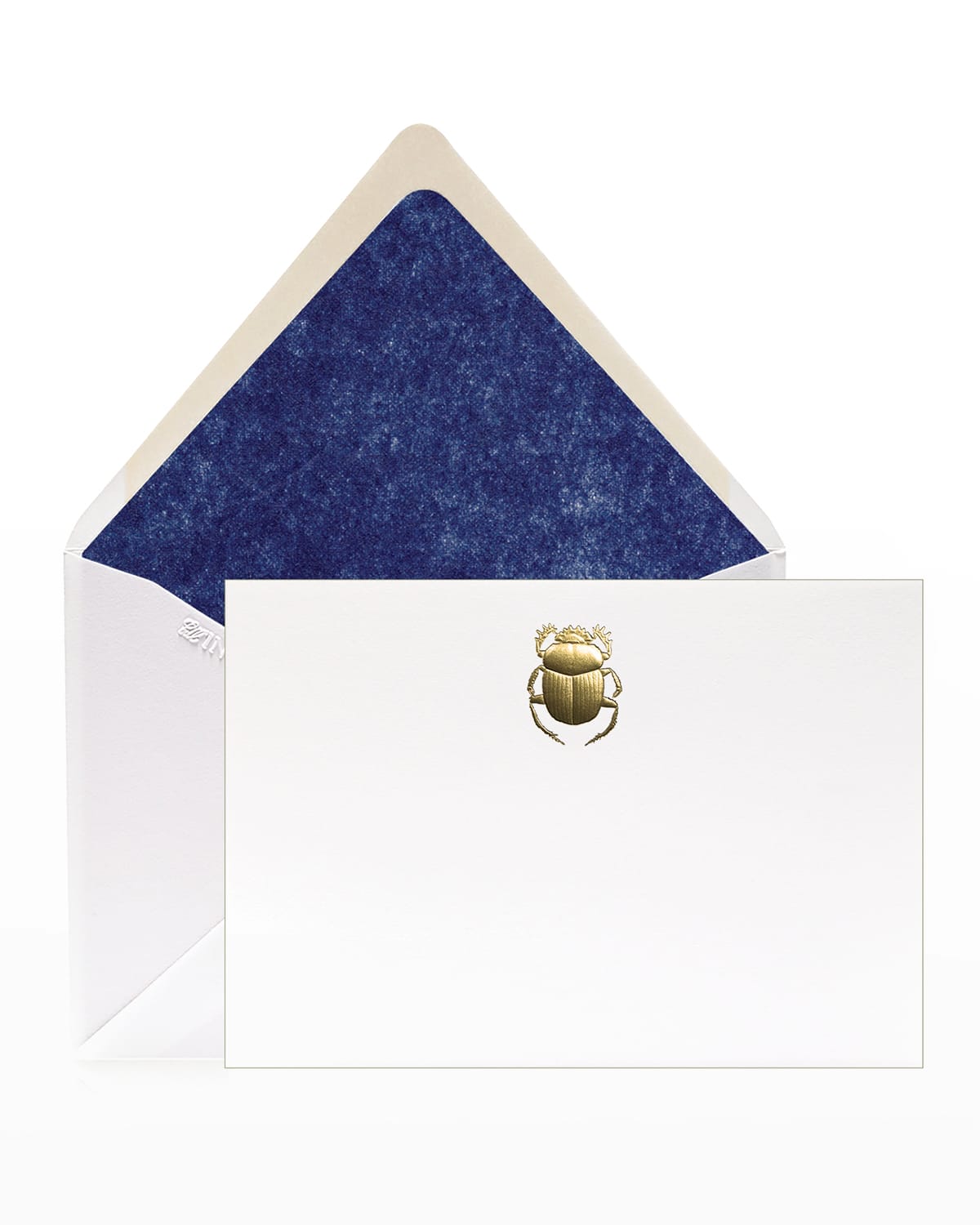 Shop Bell'invito Scarab Stationery Set, Box Of 12 In White