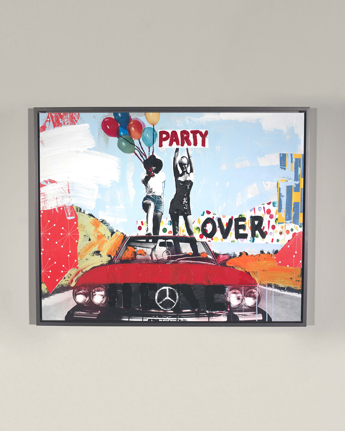 Shop Rfa Fine Art Party Over Here Giclee Wall Art By Elige In Multi