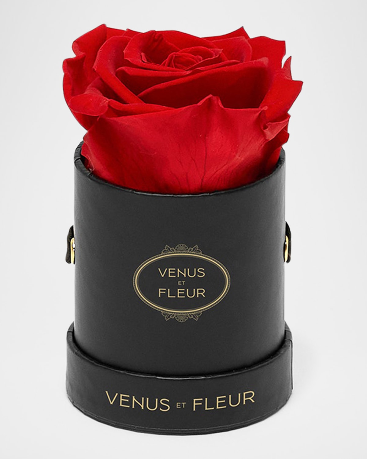 Venus Et Fleur Classic Mini Round Rose Box In Red