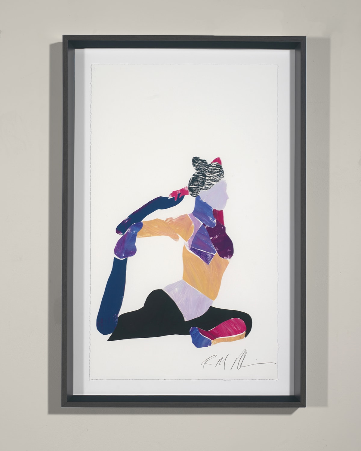 Shop Rfa Fine Art Yoga - Pigeon Giclee Wall Art By Robert Robinson In Multi