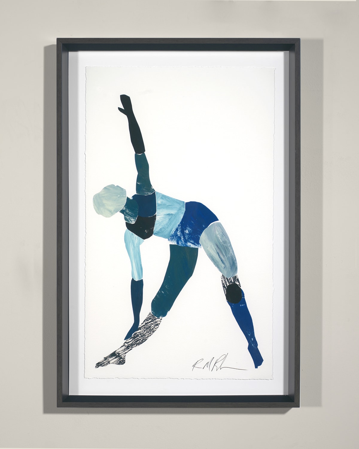 Shop Rfa Fine Art Yoga - Triangle Pose Giclee Wall Art By Robert Robinson In Multi