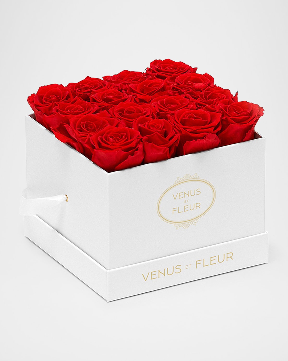 Shop Venus Et Fleur Classic Small Square Rose Box In Red