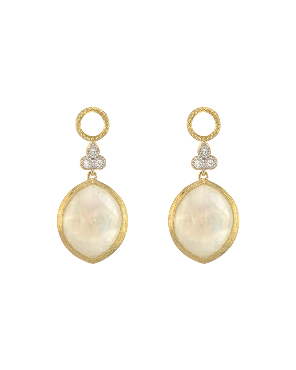 Jude Frances Provence 18k Moonstone Marquise Earring Charms