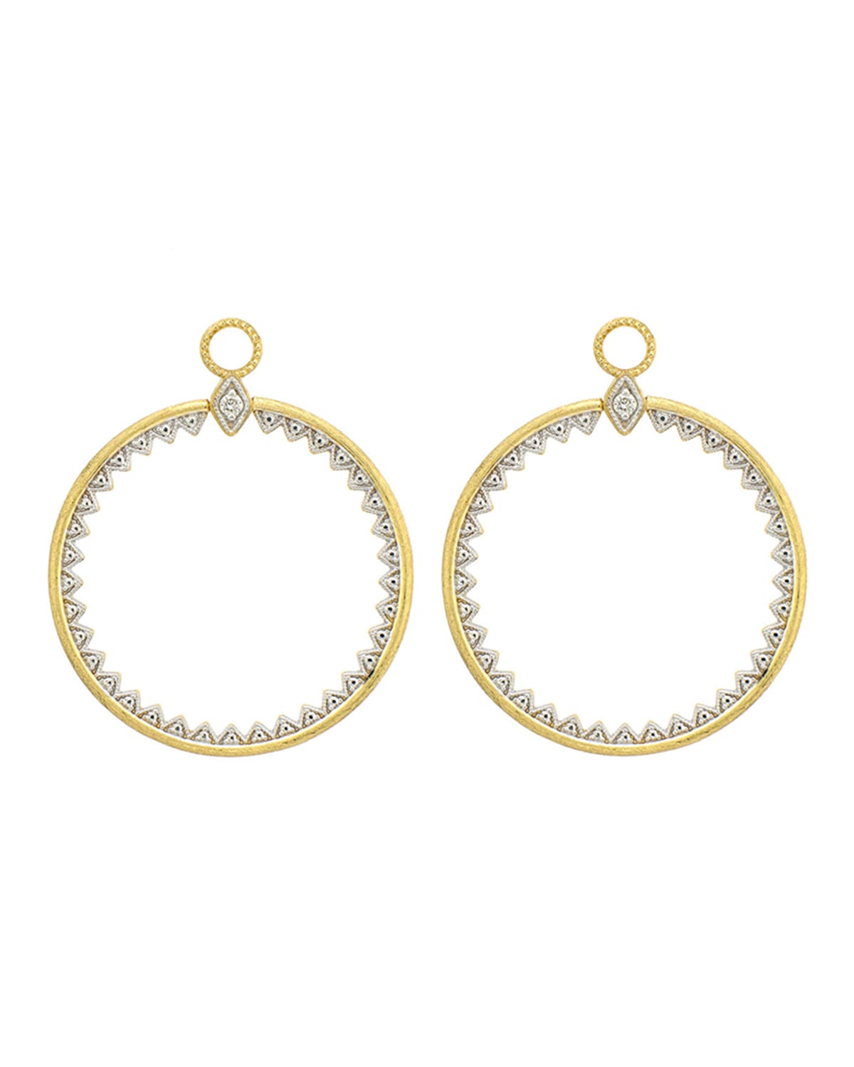 Lisse Medium Open Circle Half-Kite Earring Charms