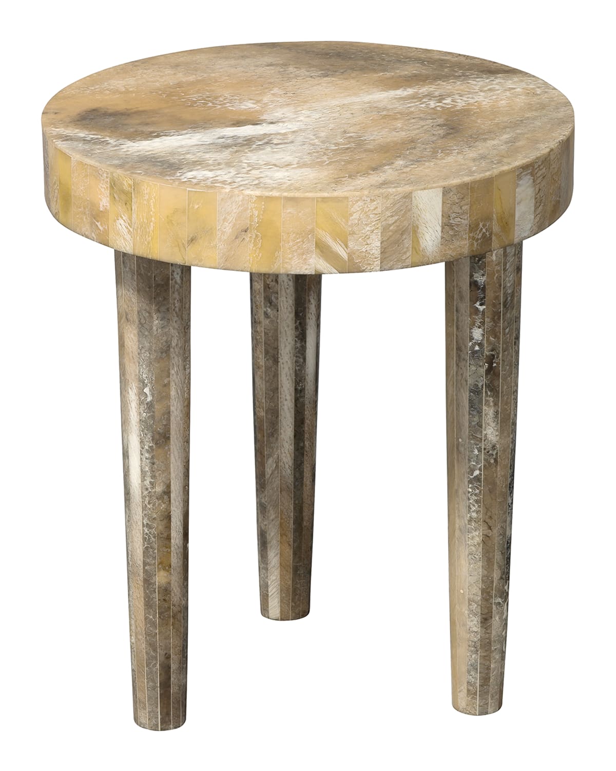 Jamie Young Small Artemis Side Table In Pearl Resin