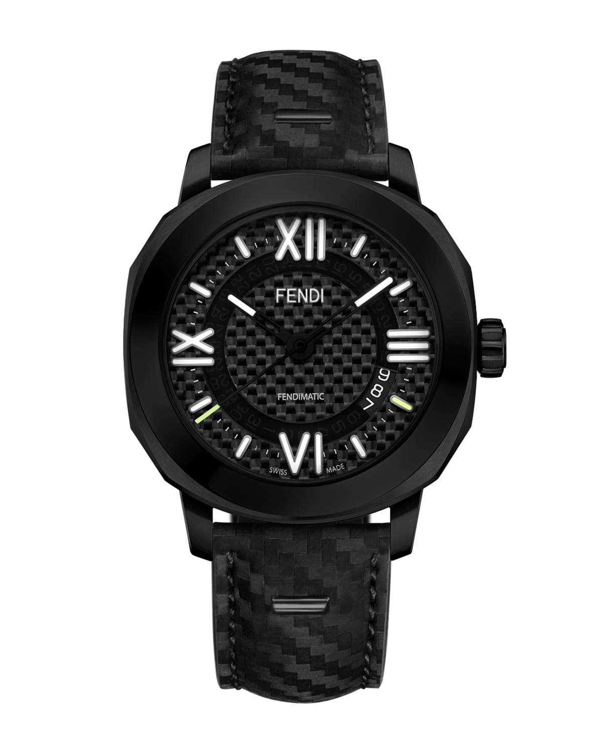 Fendi Men's Selleria Automatic Watch W/ Interchangeable Straps